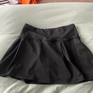 Black tennis skirt